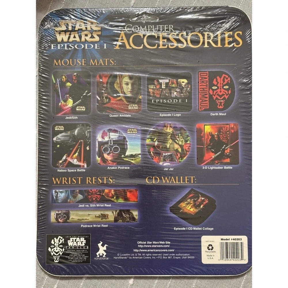 American Covers Star Wars Episode 1 Darth Maul 3D Computer Mouse Pad - NEW